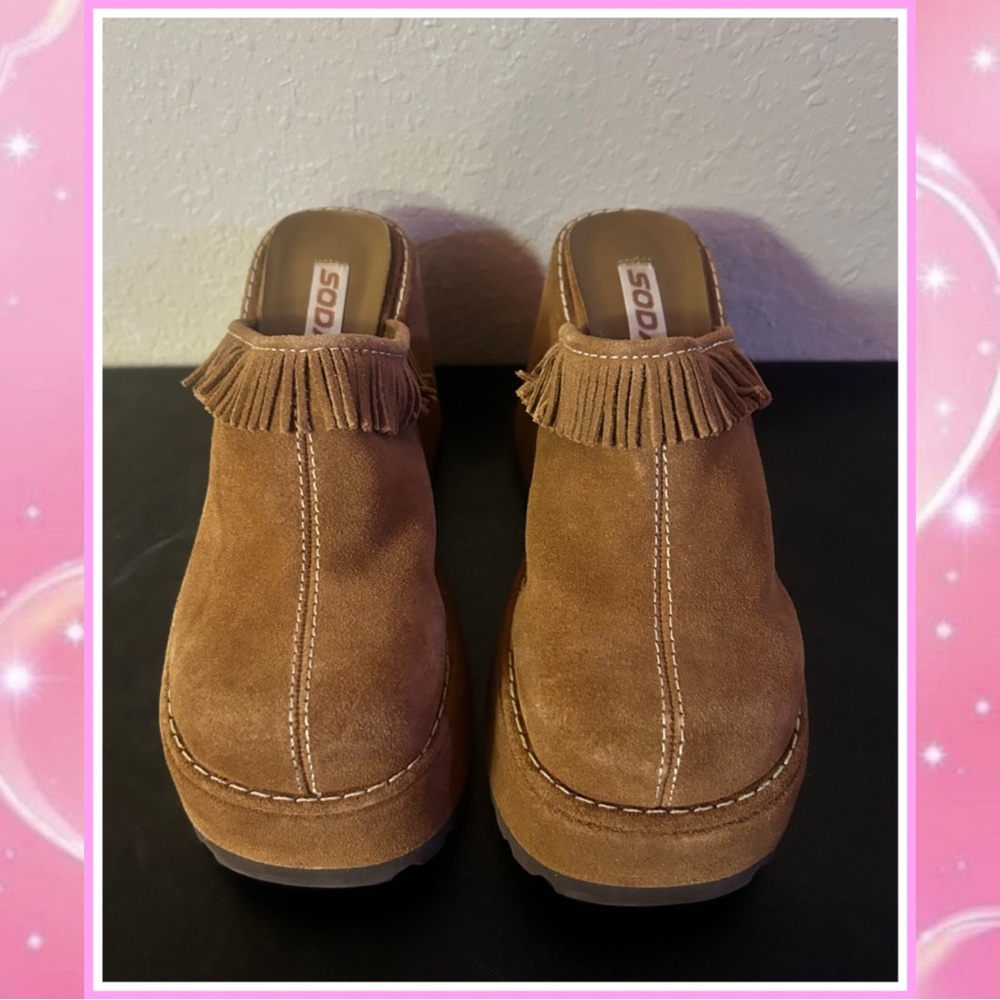 Vintage 90s Y2K Chunky Platform Clogs - Picture 3 of 3